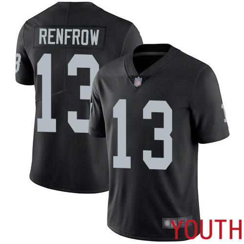 Oakland Raiders Limited Black Youth Hunter Renfrow Home Jersey NFL Football #13 Vapor Untouchable Jersey->women nfl jersey->Women Jersey